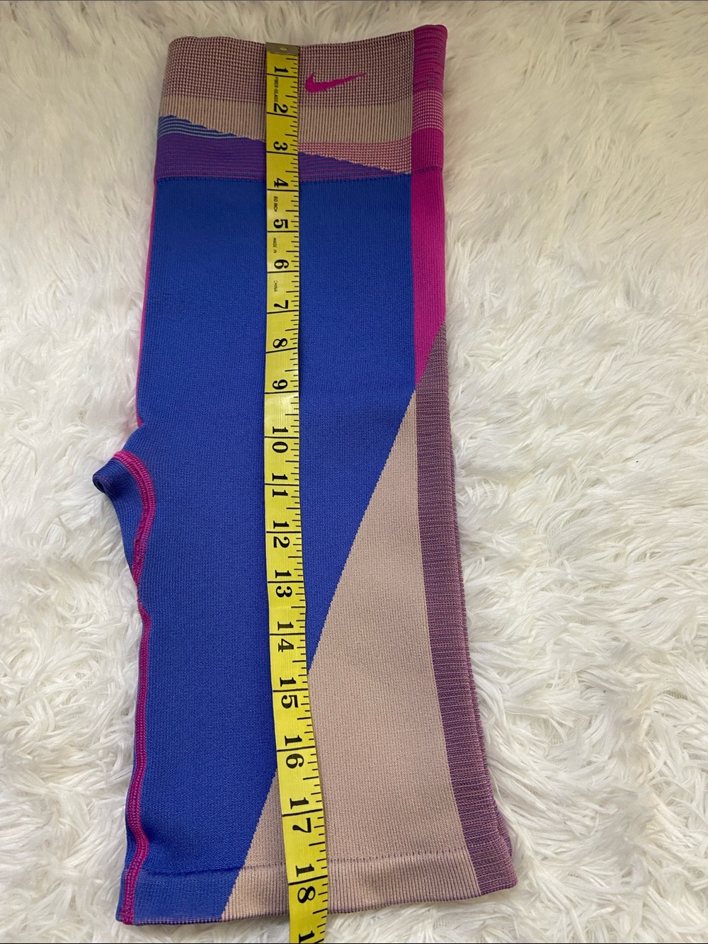 Nike Dri-Fit Women’s Colorblock  Sports Shorts - Pink Purple Blue Tan. Size-XL - Picture 8 of 14